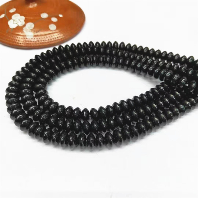 Wholesale of 3*6-4*8MM black crystal glass loose bead spacers, bead jewelry for abacus discs, direct sales from the manufacturer detail image 10