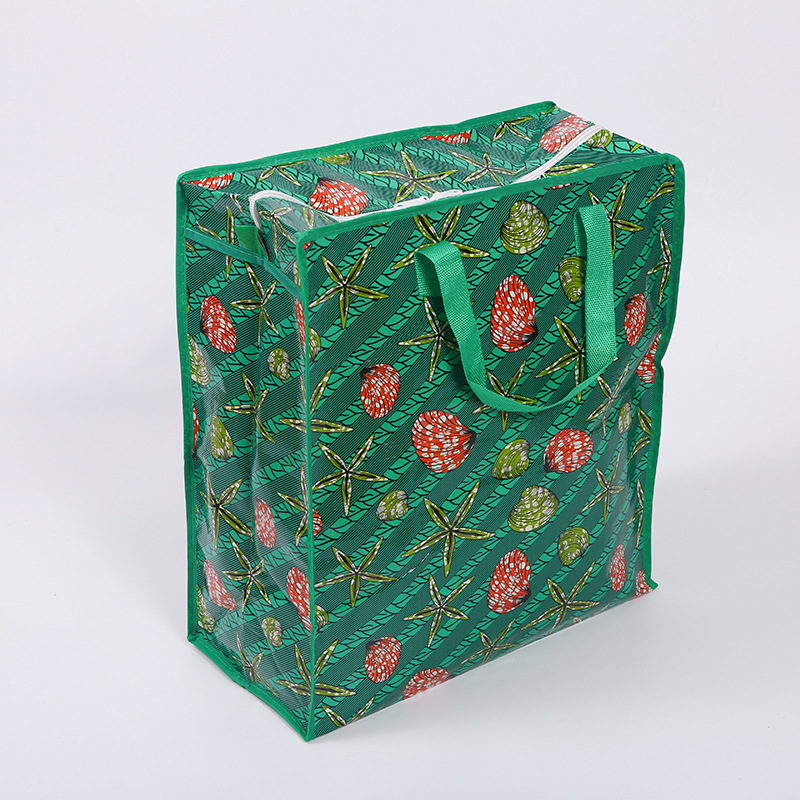 彩印PP编织袋各容量手提行李收纳棉被袋搬家袋物流包装批发