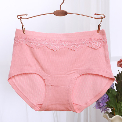 Manufactor wholesale new pattern Ladies Bamboo fiber Underwear Breathable cotton lady Briefs Large Underwear Lace