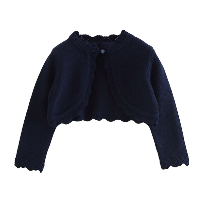 [Procesamiento de ropa infantil personalizado] transfronterizo Europa y América suéter infantil chaqueta pequeña chaqueta de camisa de punto de niña cardigan