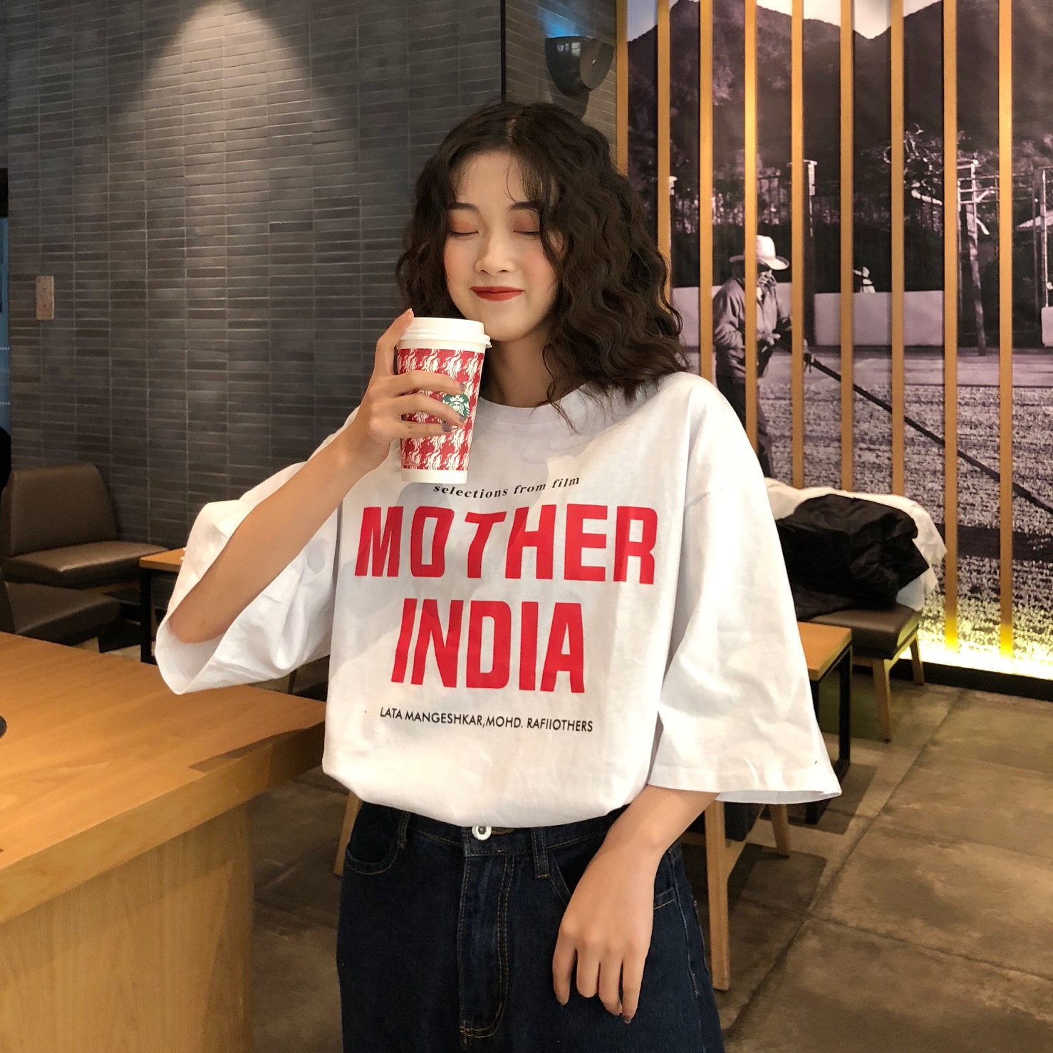 T-shirt femme en Coton peigné - Ref 3315665 Image 5