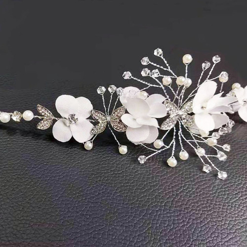 Hairpin hair clip hair accessories for women Flower alloy inlaid diamond butterfly headband headdress