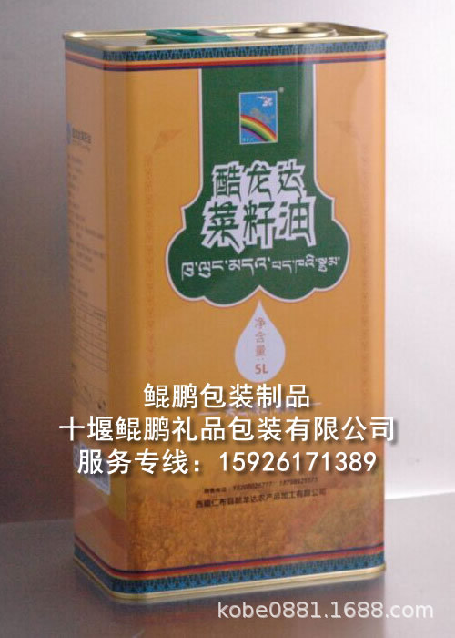 湖北1升2升-10L食用油铁罐,餐饮油铁桶,花生油铁罐食用油铁罐包装