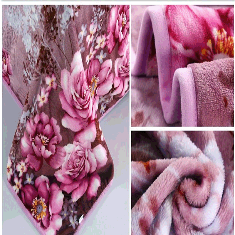 厂家供应 年底火爆水貂绒法兰绒包边毛毯子涤纶柔软来样定制|ms