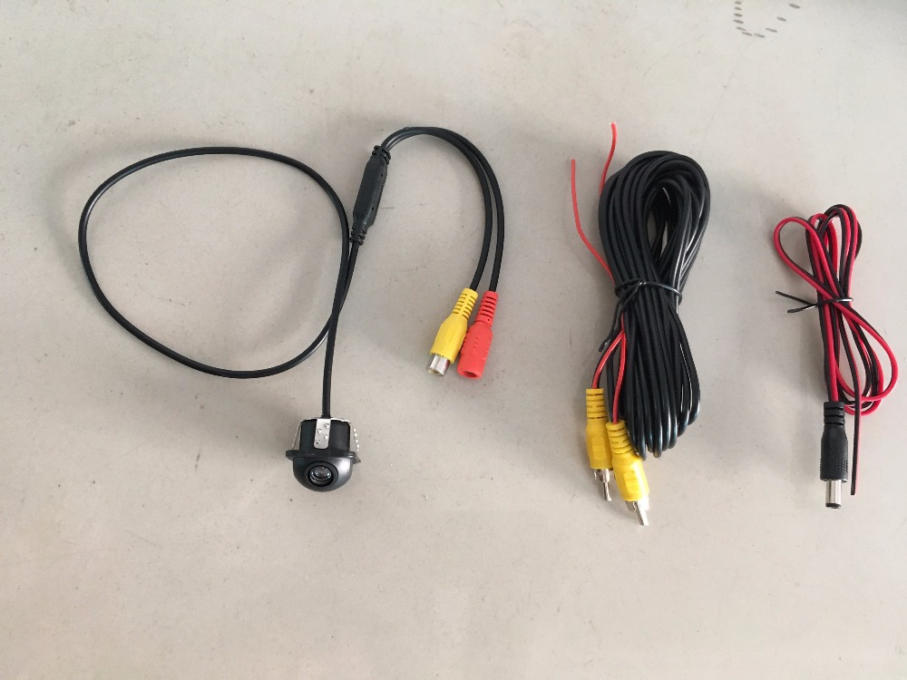 Hd Car Camera Universal Small Straw Hat Opening 20mm with Ruler Colorful Night Vision Reversing Camera