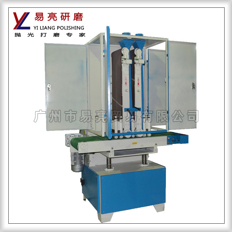 广东工厂各种金属木工平面拉丝机铝板去毛刺研磨双砂带拉丝机批发