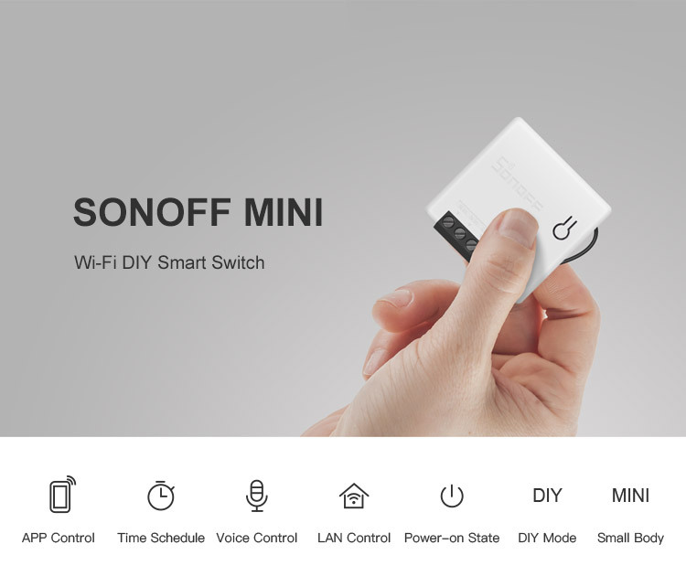 Sonoff mini remote control switch