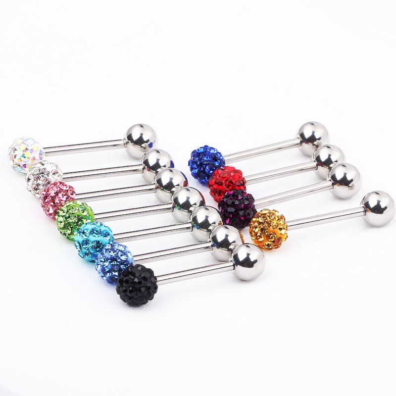 Pointed titanium steel lip stud product view