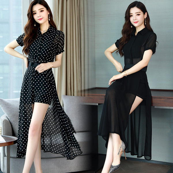 Comfortable elegant Korean-style suit with conventional high-waist 