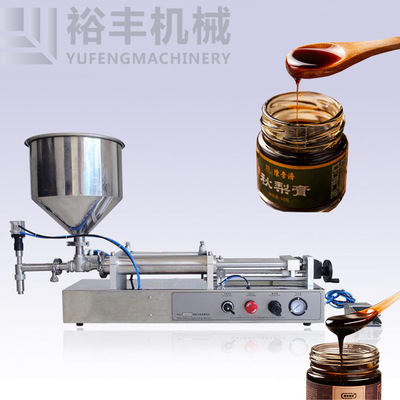 Manufactor Direct selling Pneumatic Paste Filling machine glue milk chili patse small-scale Single head Filling machine 304 texture of material