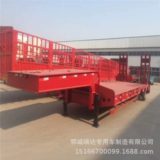 大件运输/三线六桥低平板半挂车品牌出售