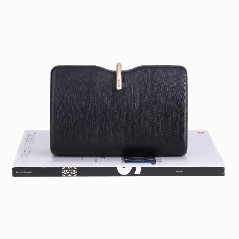 Women's Clutch Hard Box Small Square Bag Dinner Bag Shoulder Diagonal Pu Bag display picture 3