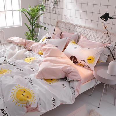 厂家批发亲肤磨毛四件套新款学生宿舍三件套被套床上用品一件代发