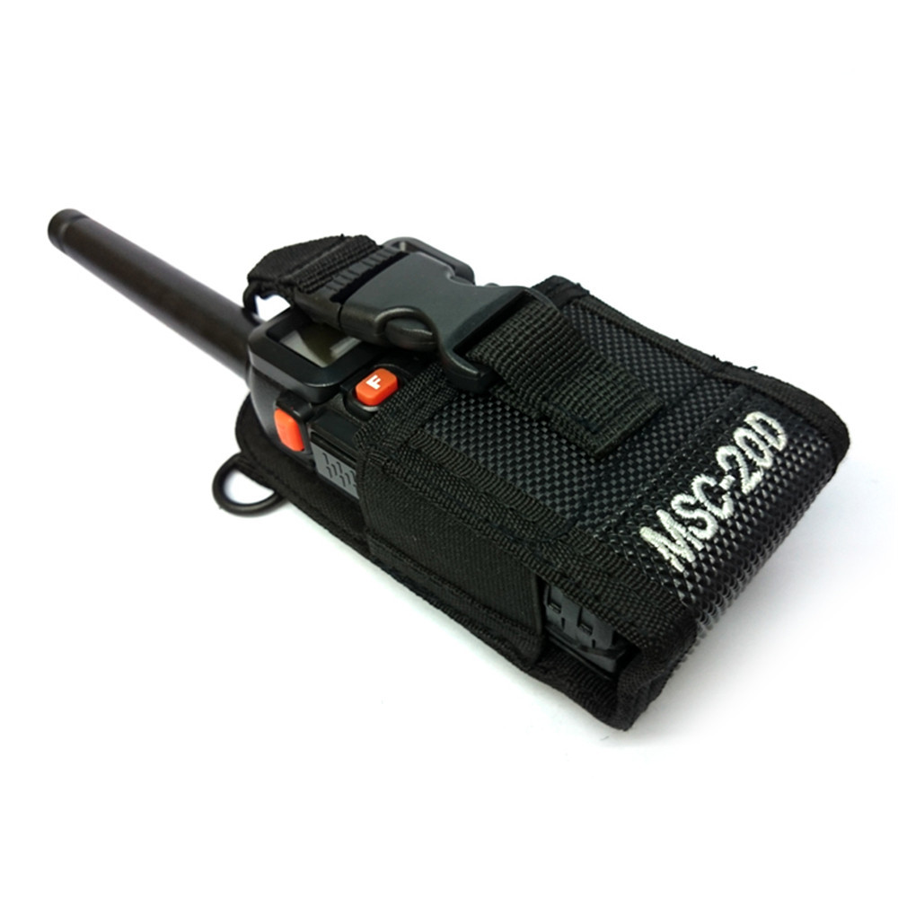 Baofeng/HYT/Motorola 워키 토키에 적합한 유니버설 나일론 천 가죽 케이스 MSC-20D 워키 토키 가죽 케이스