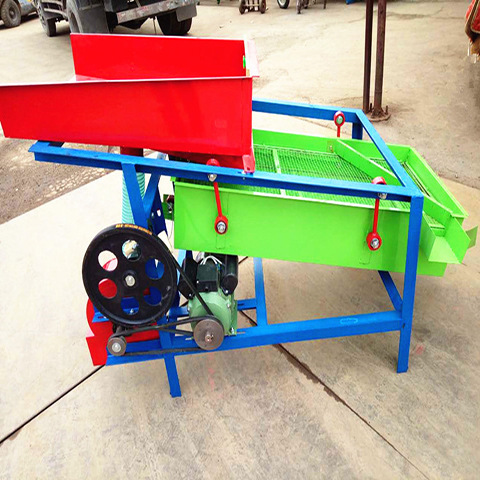 双层震动式大豆高粱粮食筛选机操作简单移动方便柴油机可带批发