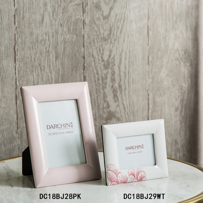 创意相框 陶瓷材质相框 时尚家居软装饰品现代贴花相架 装饰摆件|ru