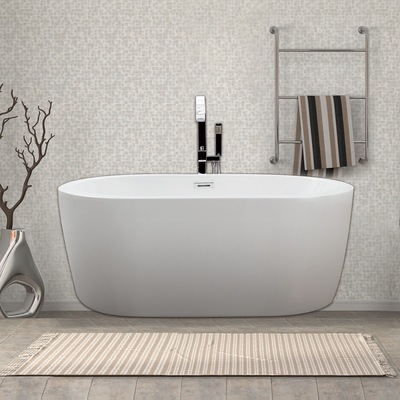 新世爵亞克力獨立小浴缸家用成人全裙薄邊無縫對接泡澡盆廠家直銷