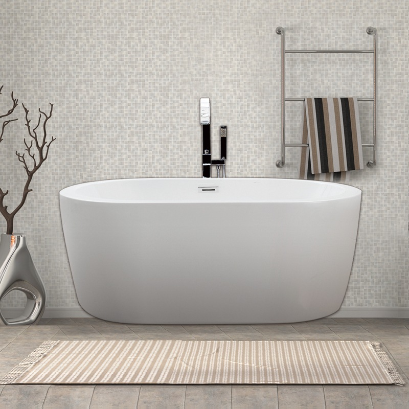 新世爵亞克力獨立小浴缸家用成人全裙薄邊無縫對接泡澡盆廠家直銷