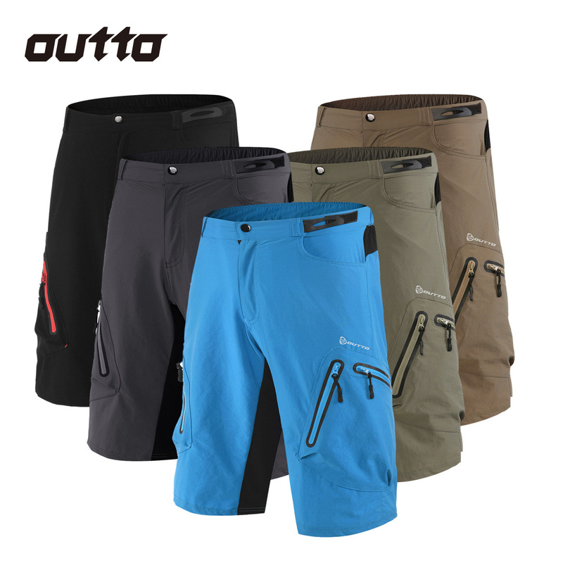 Cross Border# 1202B Men's Summer Quick-drying Pants Loose Elastic Breathable Outdoor Cycling Sports Mountain Bike Shorts