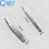 Пинцет из нержавеющей стали, золотой зажим, увеличенная толщина, золото и серебро