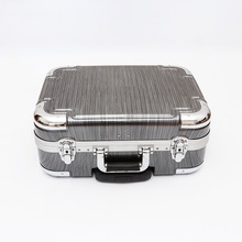 商务手提铝合金箱包小号多功能收纳箱银色防水铝合金箱包定制
