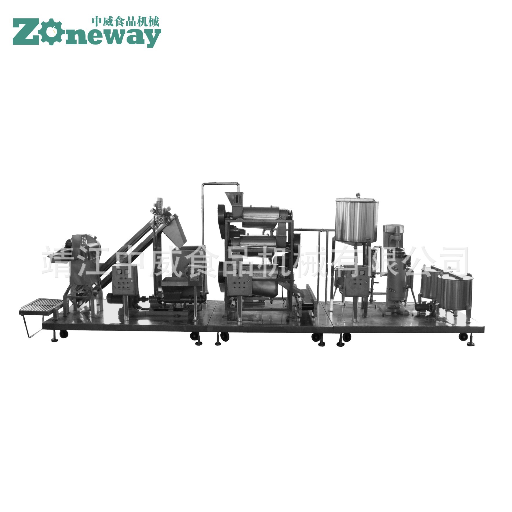 DLZ型多级螺旋榨汁机组 可移动式果蔬压榨机组