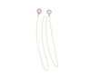Fashion single earrings necklace all -in -one net red temperament, cold wind, long wind, long style hanging neck pearl flowing earrings
