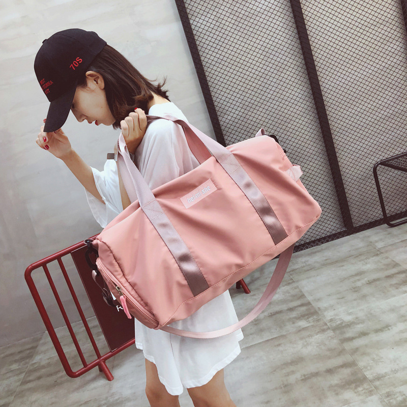 游泳包干湿分离女旅行袋便携泳衣大收纳袋防水包男健身装备沙滩包|ru