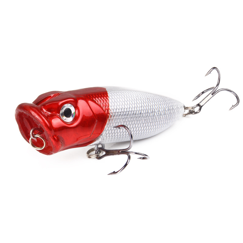 Small Popper Fishing Lures 65mm 10.5g Hard Plastic Baits Fresh Water Bass Swimbait Tackle Gear