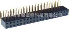 2.54mm双排排母90°塑高8.5mm