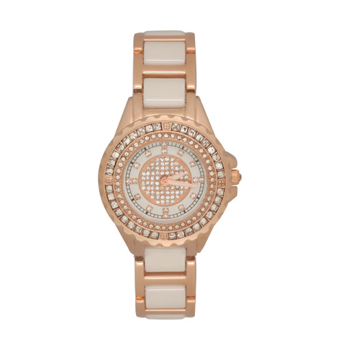 Marsali Ceramics Personalized Fashion Trend Full Diamond Women's Watch New Style Rose Gold Wholesale