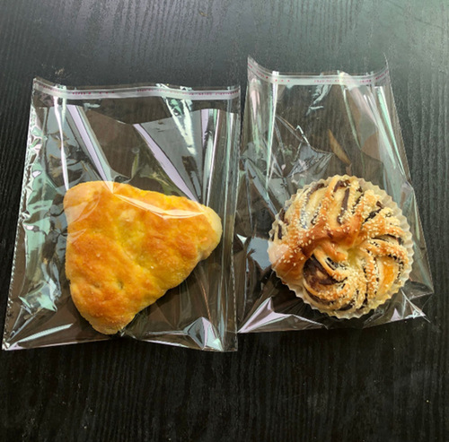 Bread bag transparent self-sealing self-adhesive bag custom disposable baked food toast biscuit packaging bag
