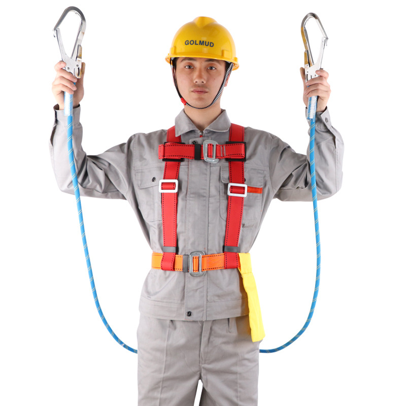 安全带高空作业安全绳套装耐磨建筑防坠落腰带空调安装户外保险带