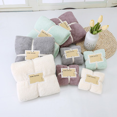 Factory Direct Supply High-density Coral Fleece Bath Towel 70*140cm, Non-shedding, Water-absorbent Home Use Soft Logo