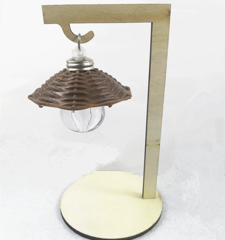 Игрушки ручной работы Снежинка Грязь Сверхлегкая глина DIY Деревянные настольные украшения Вставка Ночник Настольная лампа Белый Пух