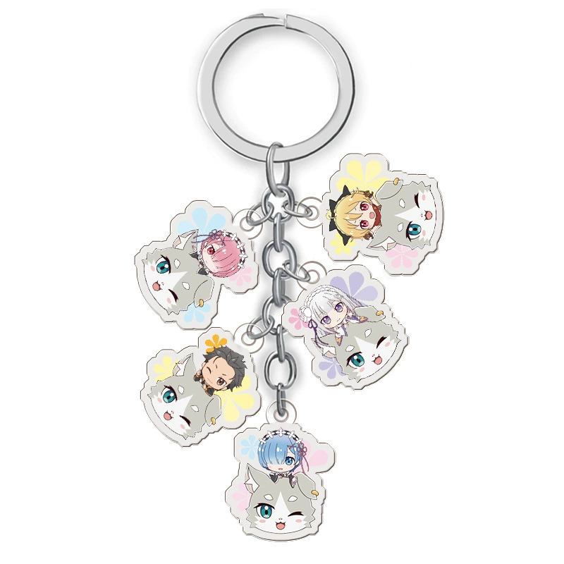 around the beginning of the anime, the alternate Alle keychain transparent pendant