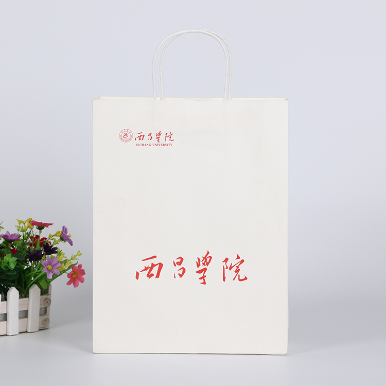 批发加厚礼品牛皮纸袋定做服装包装袋礼品购物手提袋定制印刷logo