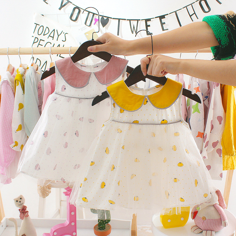 Infants Short sleeved Summer wear new pattern princess Jacobs Skirt 1 summer Korean Edition new pattern 0-3 Female baby Dress