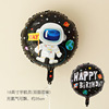 Space balloon, astronaut, rocket, children's starry sky, layout, Birthday gift