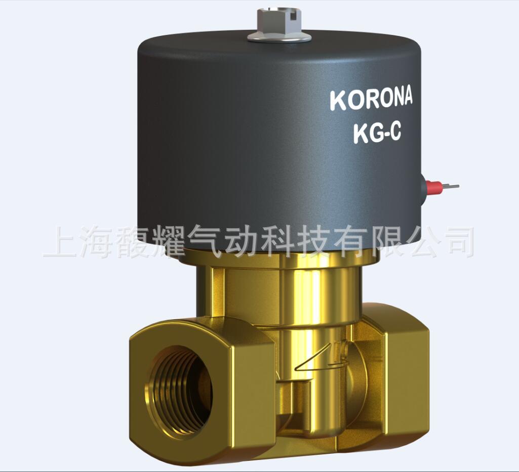 KORONA  KG系列  常闭型直动式 - 瓦斯专门 2Way 3/8"电磁阀