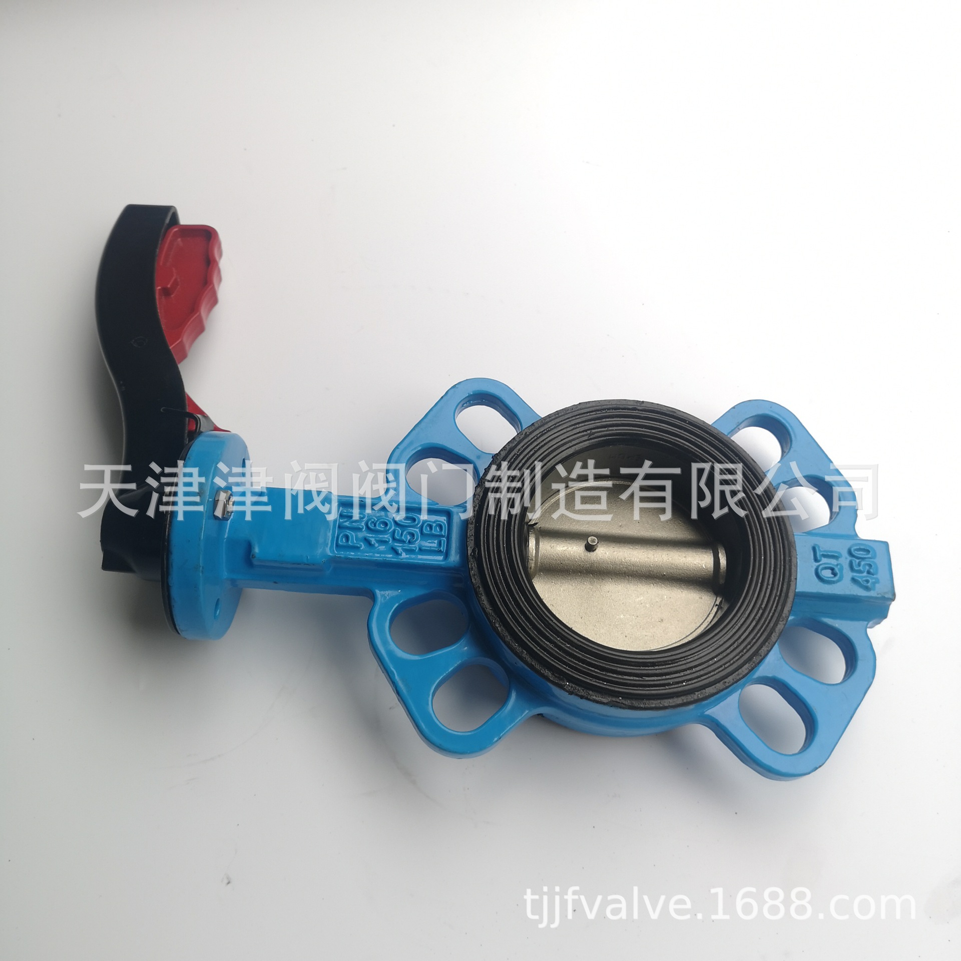 厂家对夹蝶阀天津阀门 球墨铸铁手柄对夹蝶阀D71X-16Q批发