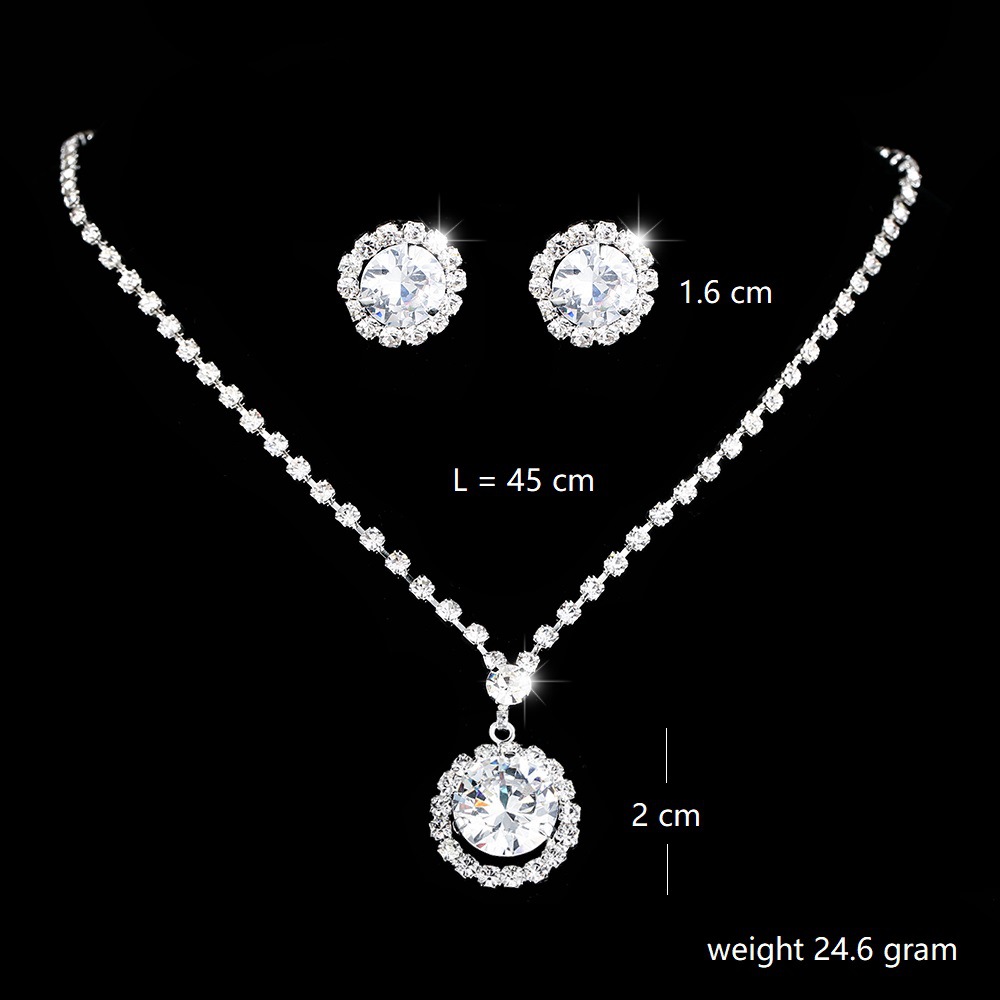 Fashion Flower Alloy Plating Rhinestones Women's Earrings Necklace display picture 9