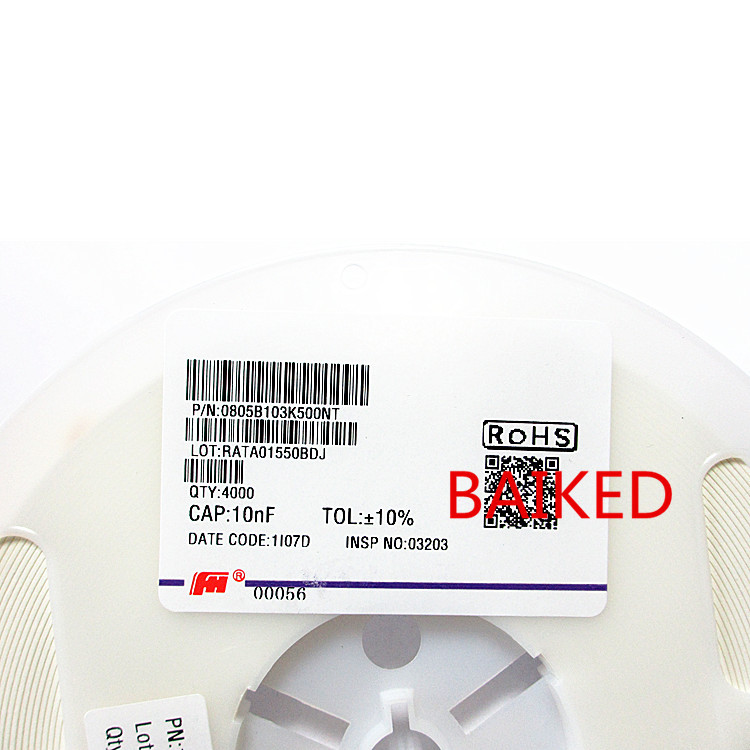 FH风华 0805B103K500NT X7R 10nF 10% 0805 103K 50V 1盘4000只
