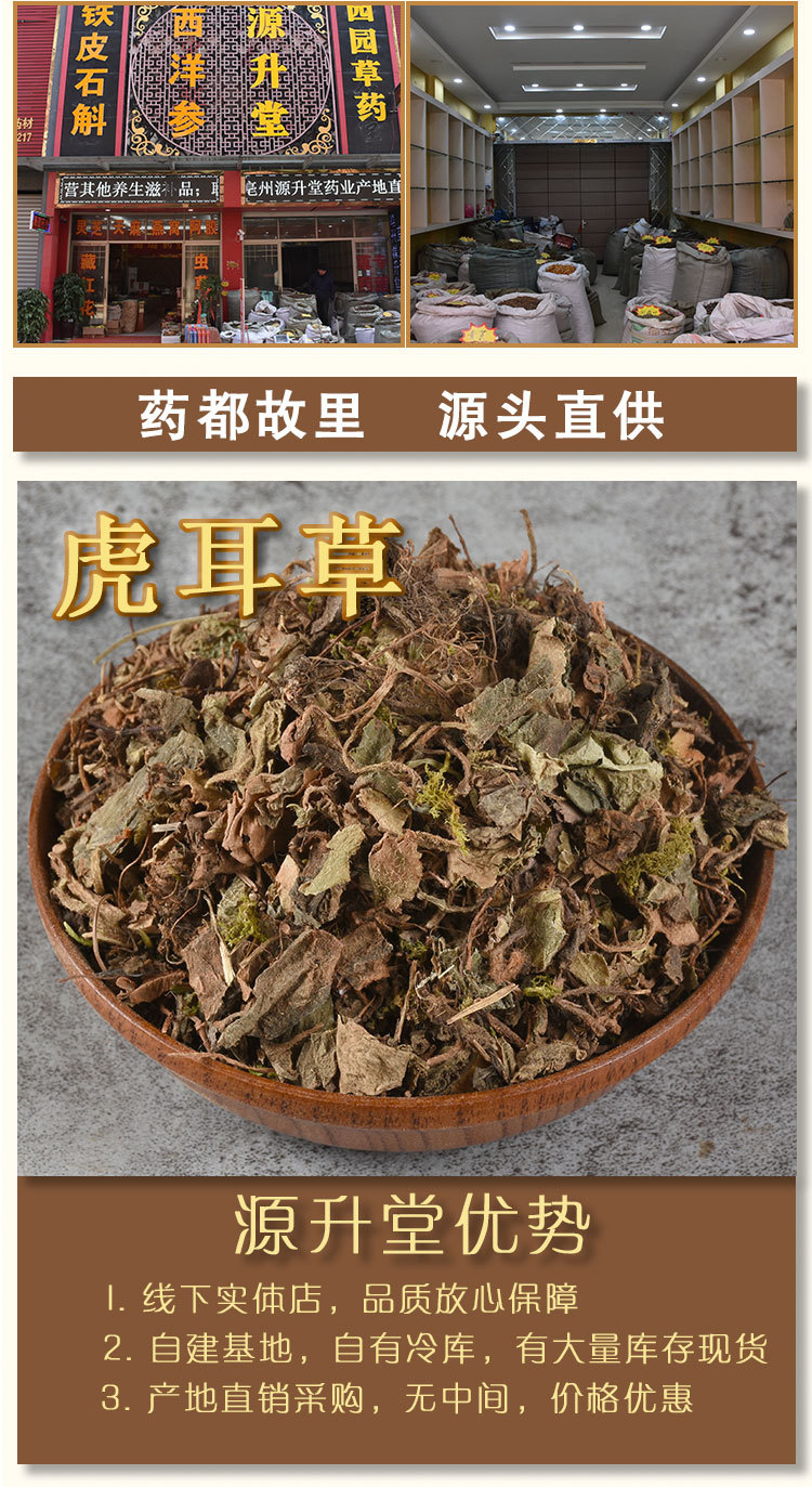 Hu Er Cao (Saxifraga stolonifera) — Dried Strawberry Saxifrage Herb, 500g overview