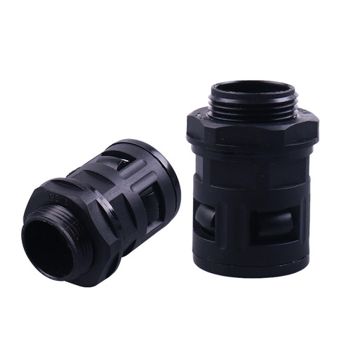 German-made PG nylon corrugated pipe connector wire and cable plastic direct plug-in corrugated pipe hose quick connection straight plug