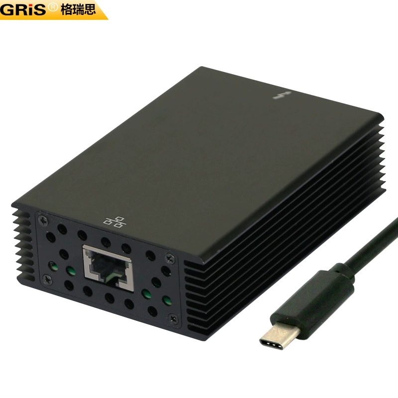 Преобразователь Ethernet Thunderbolt 10G для серверов/маршрутизаторов, высокая плотность портов, чёрный