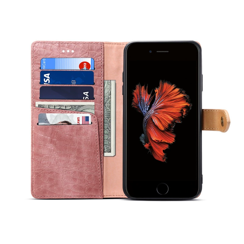 Apple, совместимый с iPhone6, кошелек, мобильный телефон, ремешок, трубка, защитный чехол, крокодиловый принт, 6S