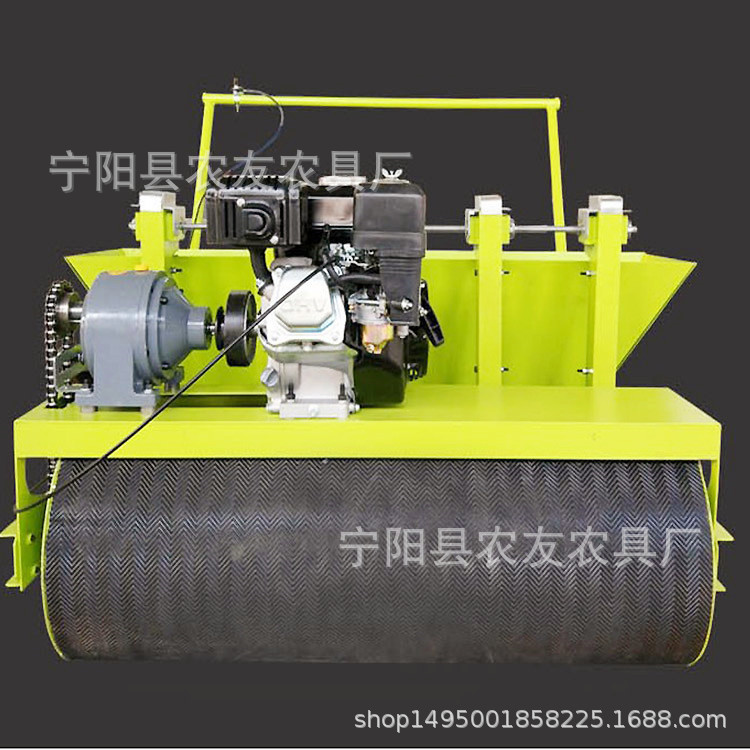 汽油手推大蒜播种机 自走式5行种蒜机汽油大蒜播种机