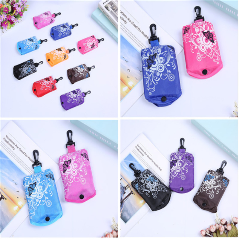 goods in stock wholesale Butterflies fold Shopping bag portable Storage Bags Customized advertisement logo direct deal