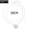 Accessory, necklace with letters, European style, simple and elegant design, wholesale